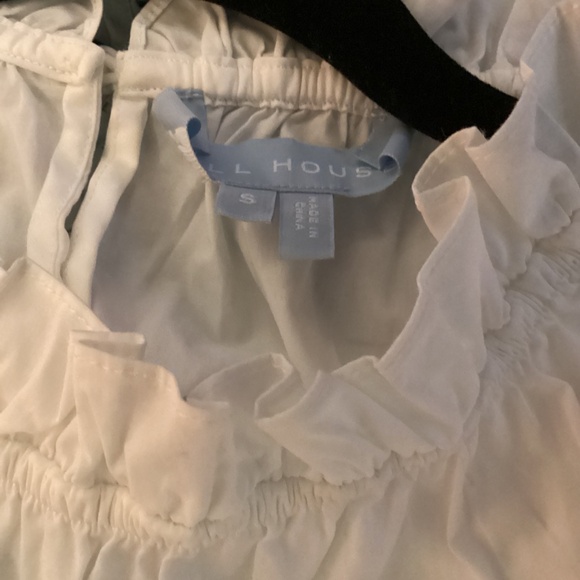 Hill House White Cotton Kit Top Size Small - Picture 3 of 3